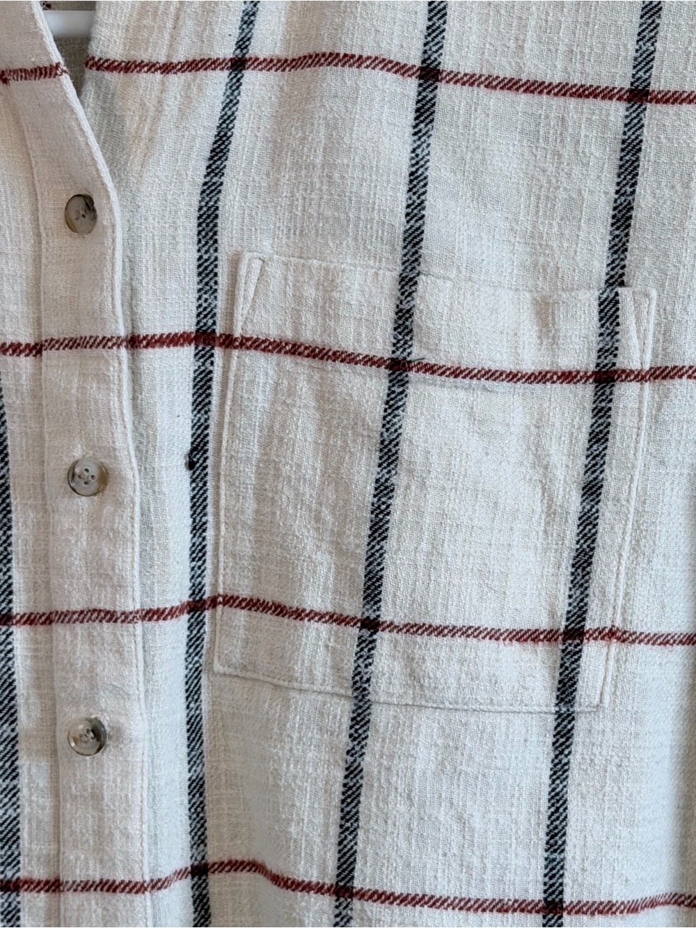 Madewell Oversized Ex-Boyfriend Shirt in Windowpane - Picture 4 of 12